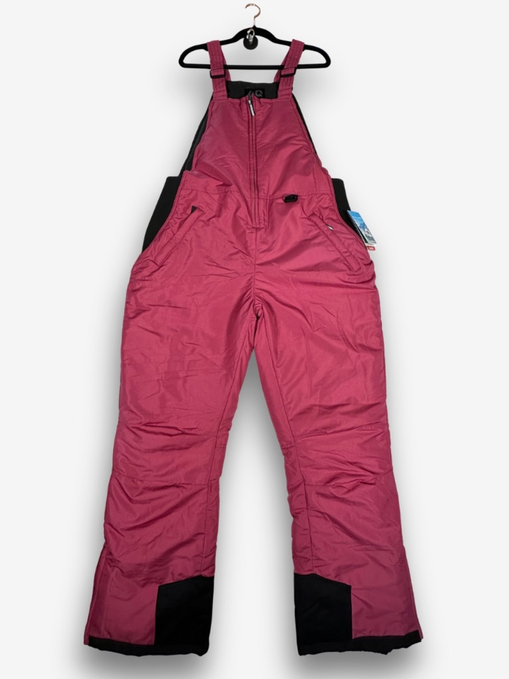 Arctic Quest Mauve Pink Insulated Snow Bib Ski Snow Pants Size L